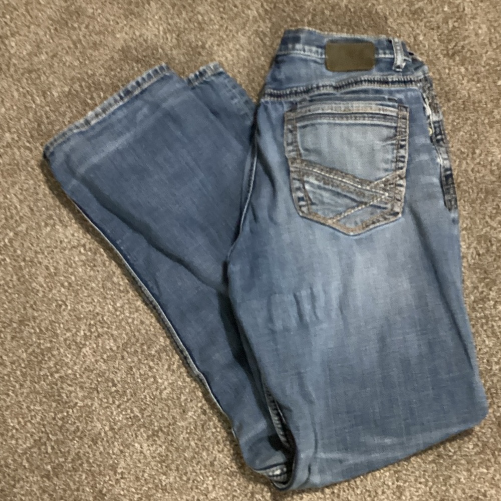 BKE Men's Bootcut Jeans in Light Blue
